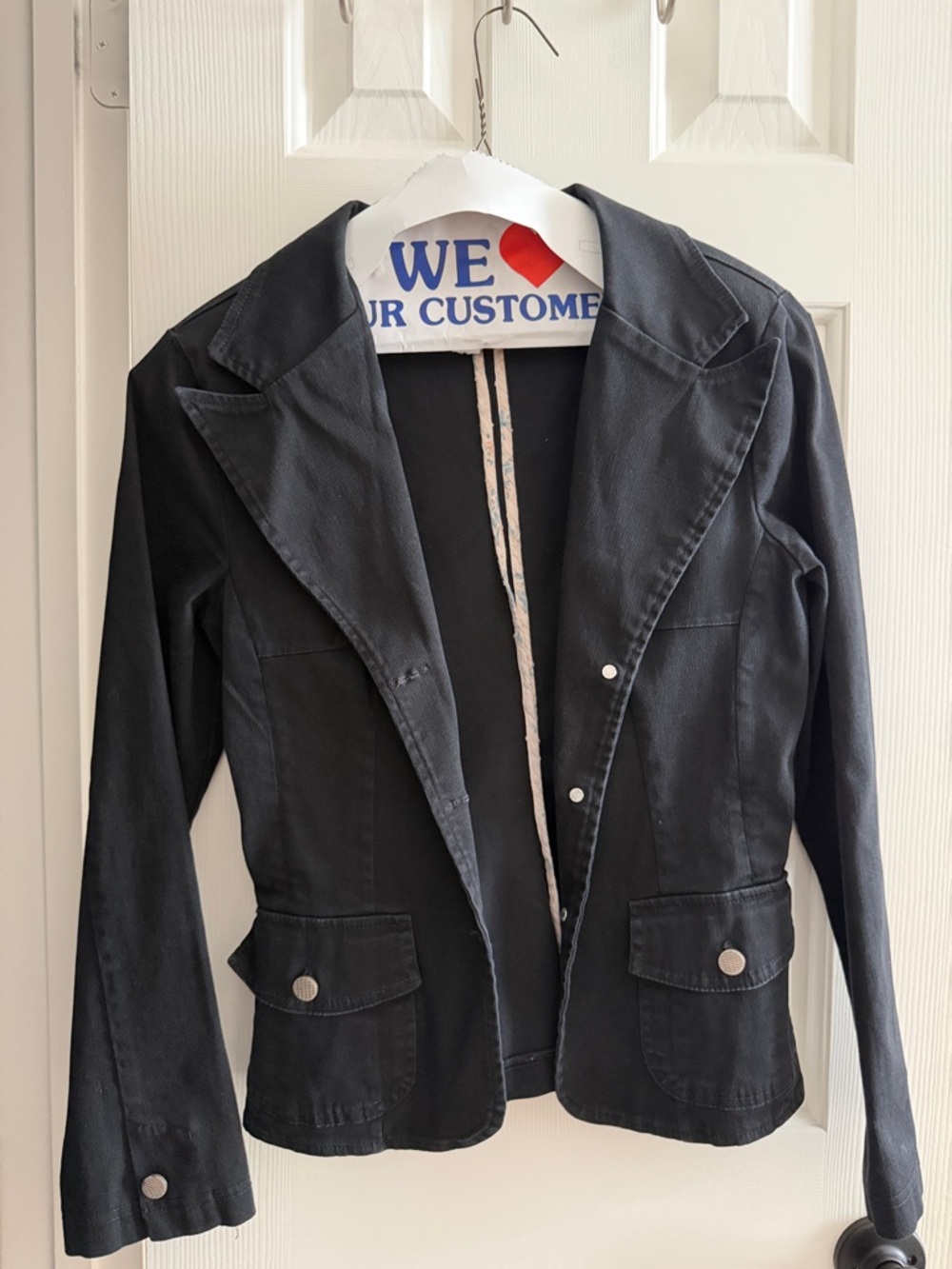 Women's Black Casual Blazer Jacket